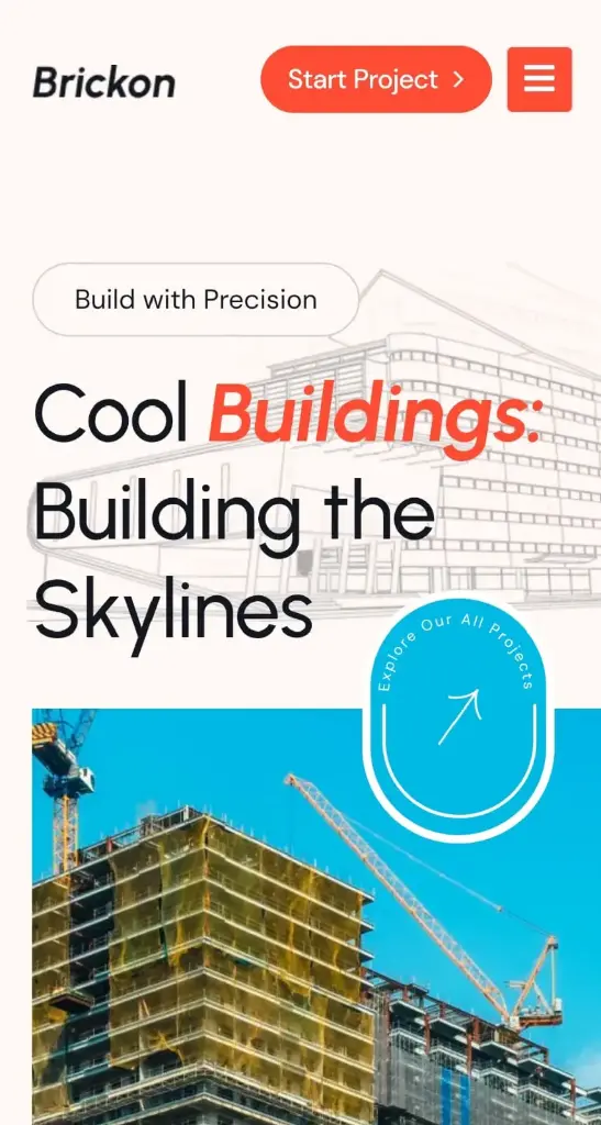 Real estate construction and building architecture website