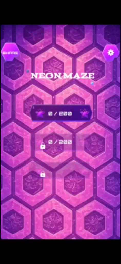 Neon Maze game application