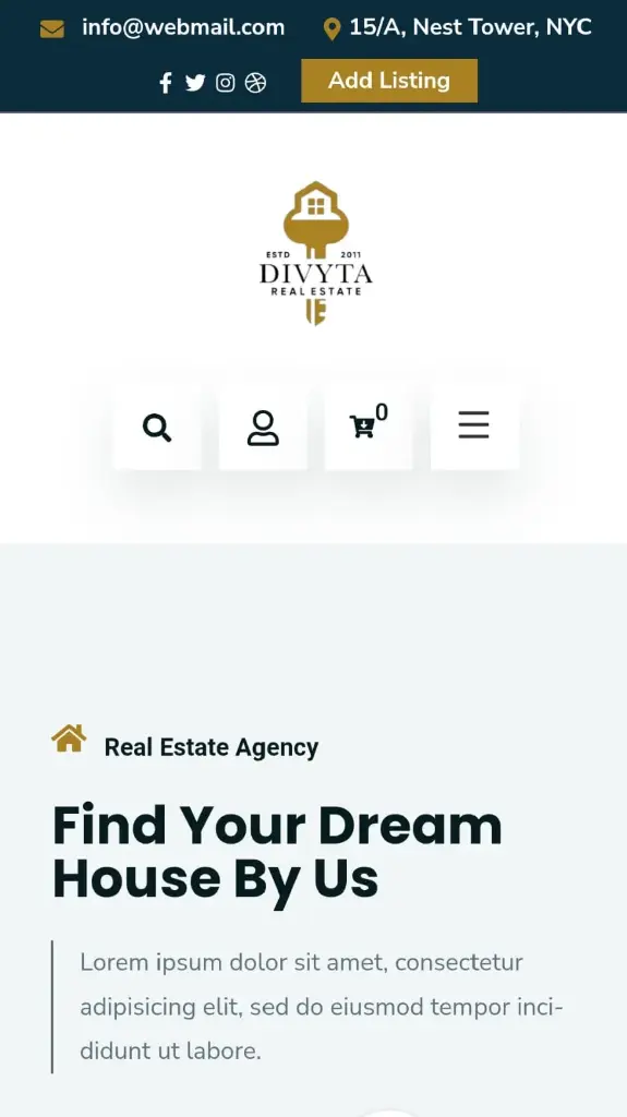 Real estate website