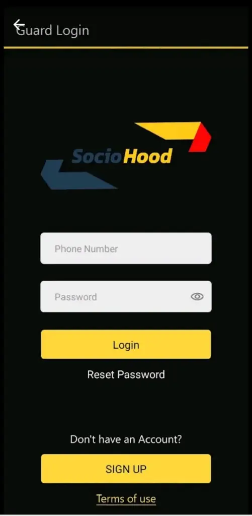 Socioguard bodyguard  application