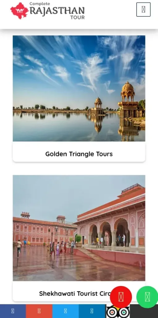 Website for tourism